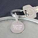 Personalised Silver Key Fob By Hersey Silversmiths | notonthehighstreet.com