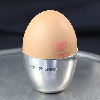 Solid Sterling Silver Egg Cup, 8 of 9