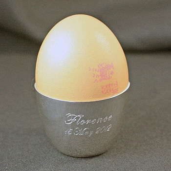 Solid Sterling Silver Egg Cup, 9 of 9