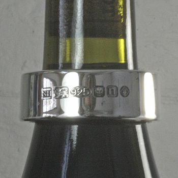 Personalised Sterling Silver Bottle Collar, 2 of 5