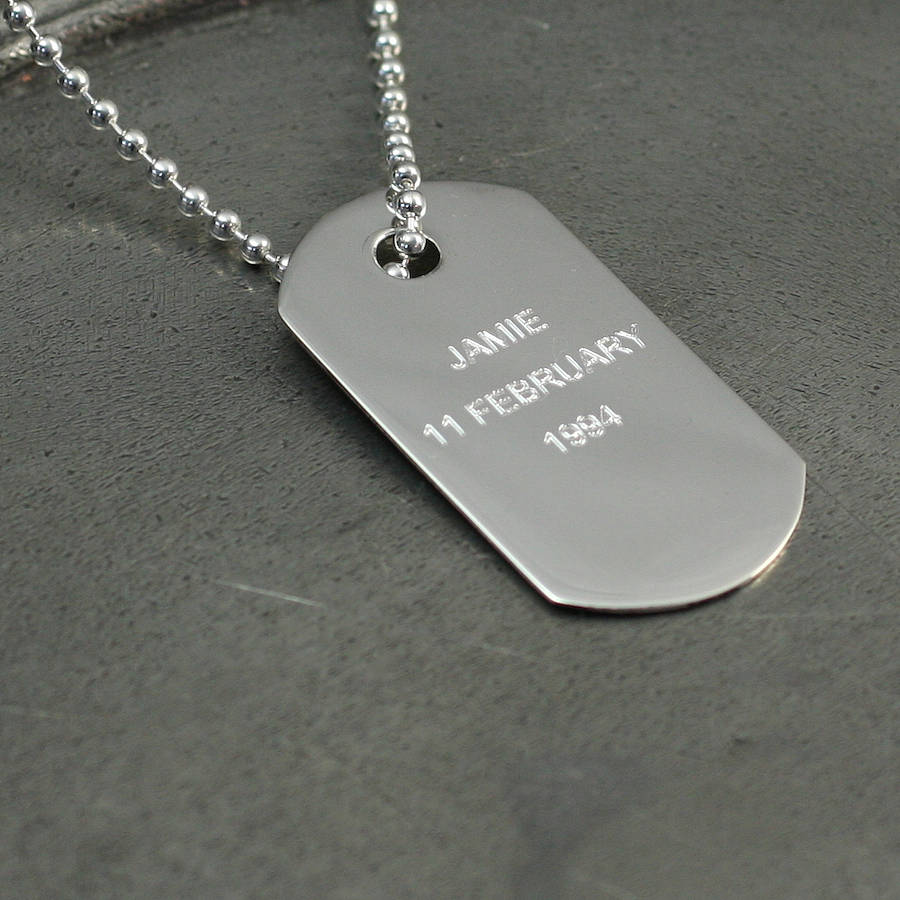 original_Dog Tag Personalised