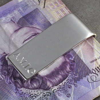 Personalised Sterling Silver Money Clip, 7 of 7