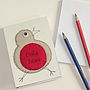 Personalised Embroidered Robin Or Reindeer Notepad, thumbnail 3 of 4