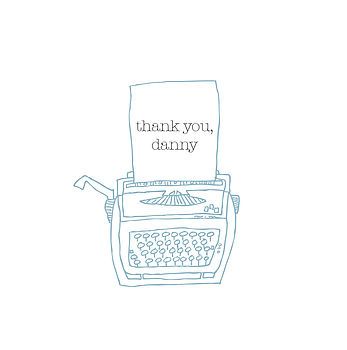 'Thank You' Typewriter Card, 3 of 7