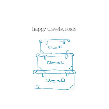 Personalised 'Happy Travels' Card, 3 of 7