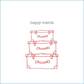 Personalised 'Happy Travels' Card, 5 of 7