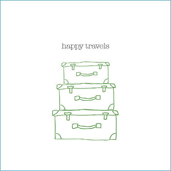 Personalised 'Happy Travels' Card, 6 of 7