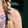 Set Of Two Handmade Fabric Hair Bands, thumbnail 2 of 6
