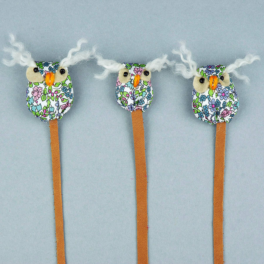 handmade twiggy the owl bookmark by yellow rose design