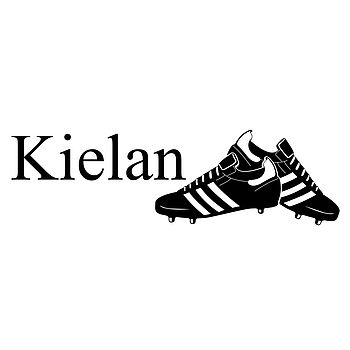 Personalised Football Boots Wall Sticker, 3 of 5
