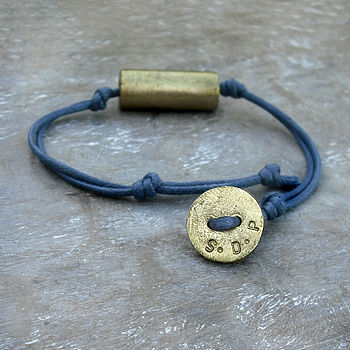 Personalised Recycled Brass Bracelet, 2 of 6
