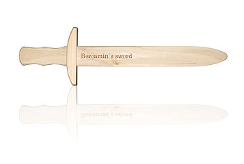 Personalized Handcrafted Wooden Sword, 3 of 4