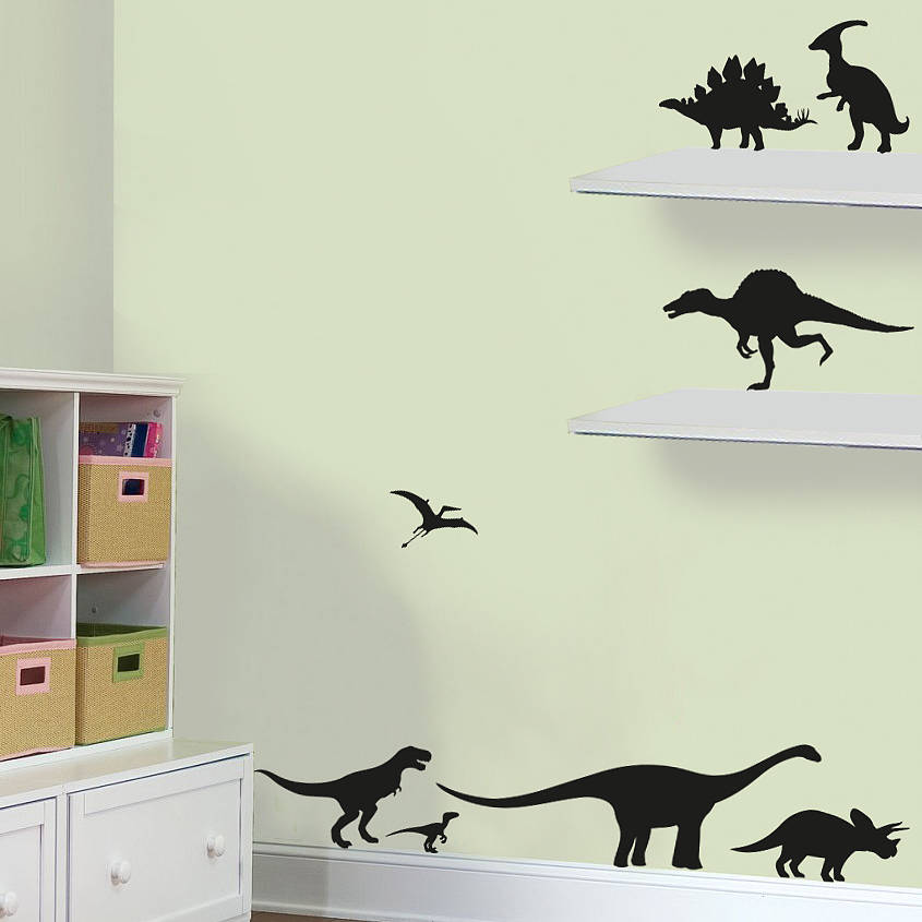 pack of dinosaurs  vinyl wall  stickers  by oakdene designs 