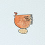 Personalised 'Broody Hen' Handmade Card, thumbnail 3 of 3