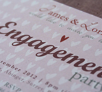 Personalised Engagement Party Invitations, 2 of 2
