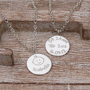 Personalised Silver New Mum Necklace, 6 of 8