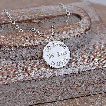 Personalised Silver New Mum Necklace, 7 of 8