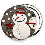 ''Christmas Snowman'' Christmas Mirror, thumbnail 4 of 5