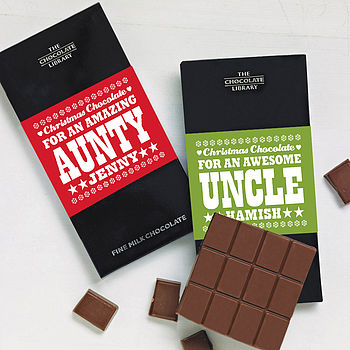 Personalised Family Christmas Chocolate Bar, 4 of 8
