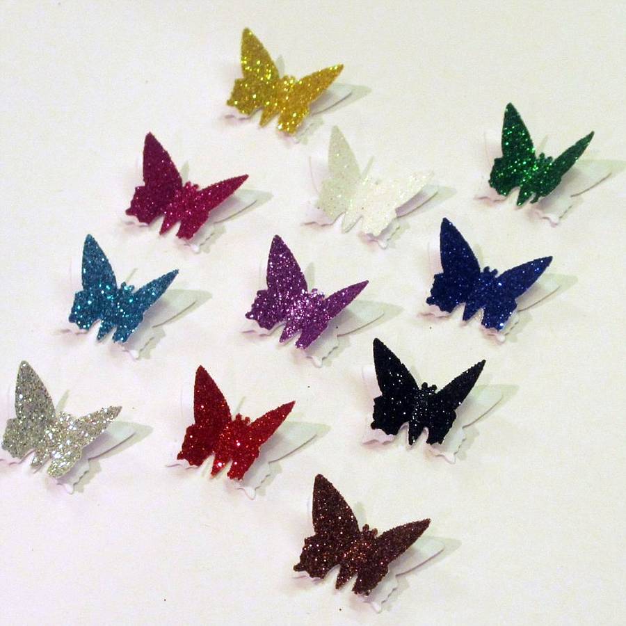 3D Glitter Butterfly Table Confetti By Love Those Prints