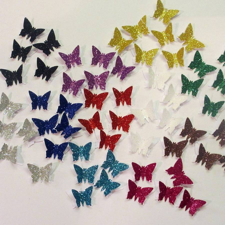 3D Glitter Butterfly Table Confetti, 1 of 5