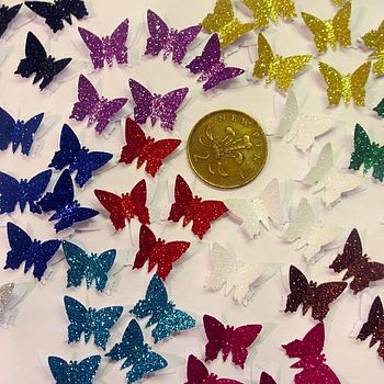 3D Glitter Butterfly Table Confetti, 2 of 5