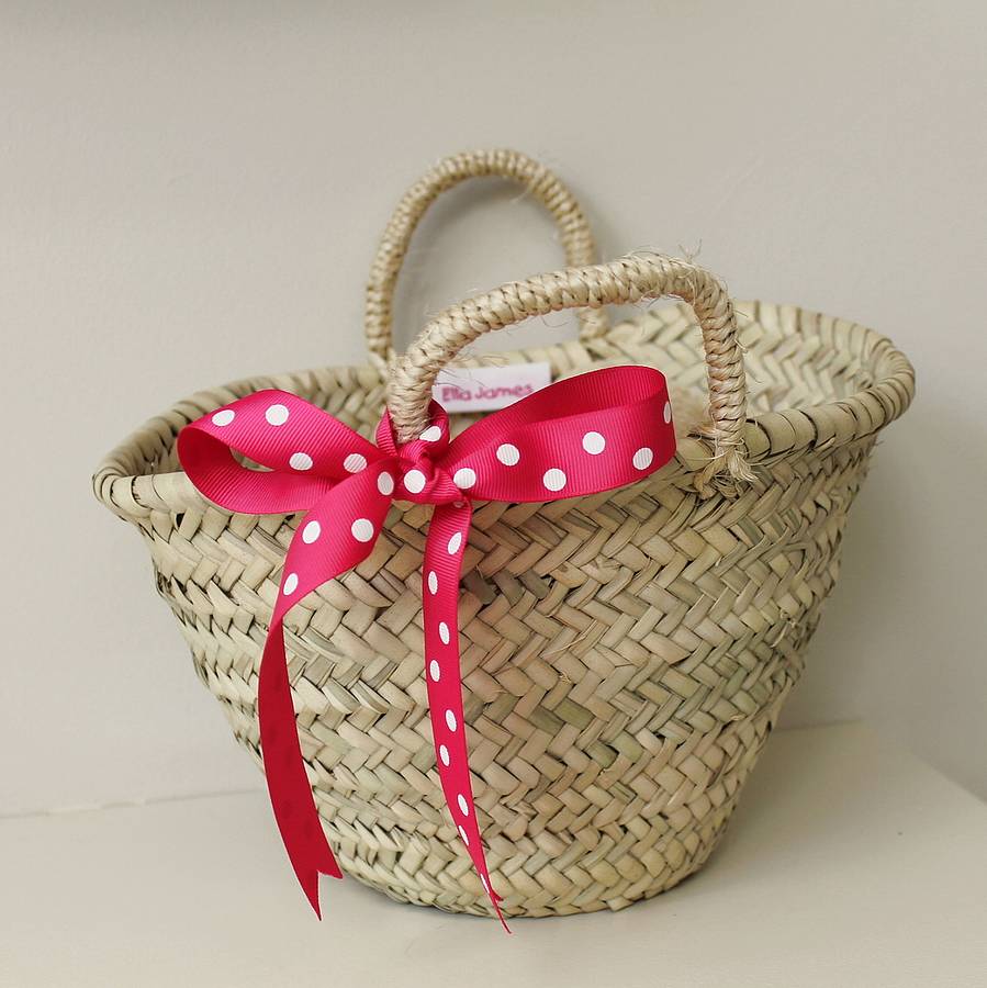 Child's Woven Basket By Little Ella James