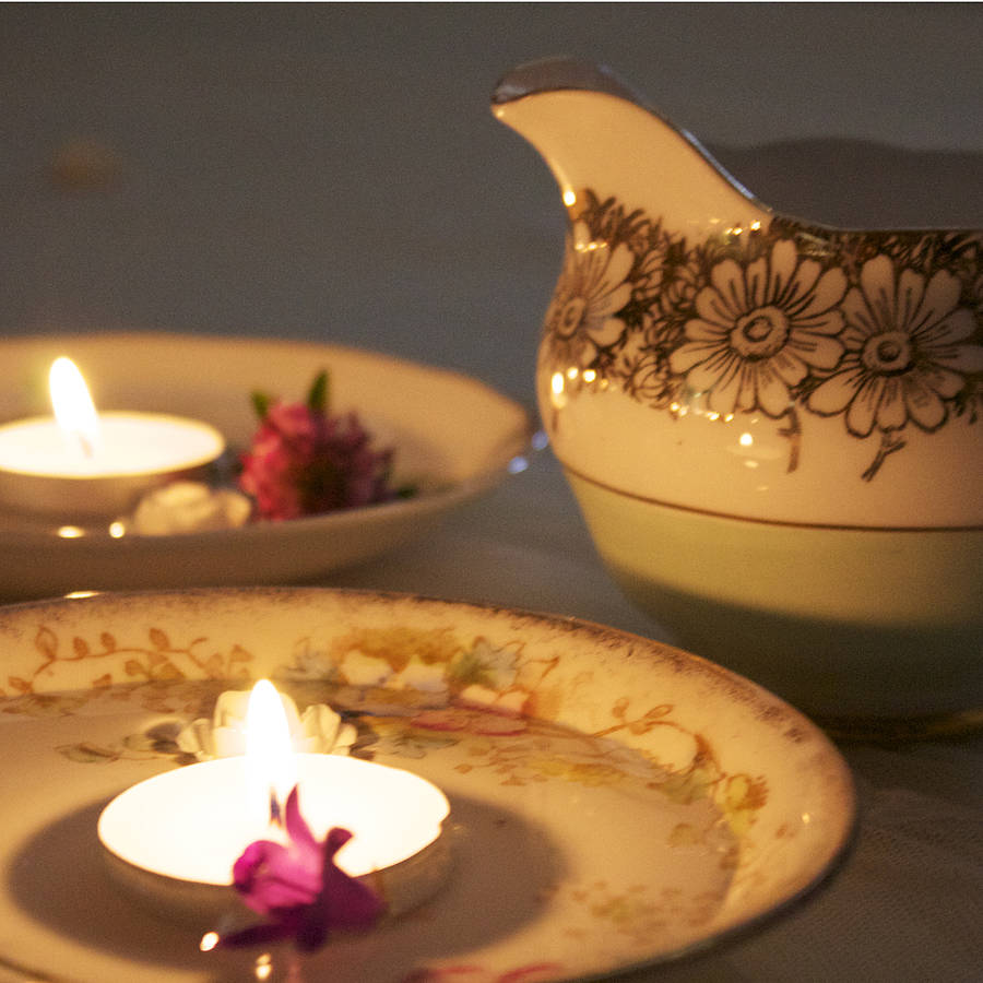 Floating Vintage Tea Light Favour By bedcrumb