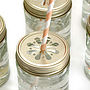 Set Of Six Daisy Glass Jar Lids, thumbnail 9 of 11