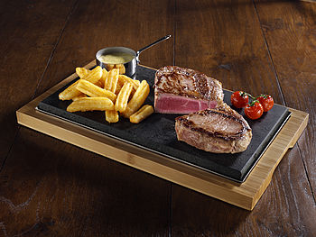 The Sharing Steak Plate For Hot Stone Cooking, 6 of 10