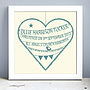 Personalised New Baby Heart Print, thumbnail 2 of 5