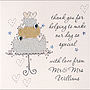 Personalised Wedding Thank You Card, thumbnail 1 of 6