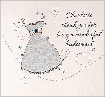 Personalised Wedding Thank You Card, 3 of 6