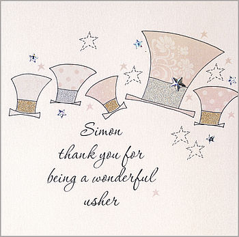 Personalised Wedding Thank You Card, 4 of 6