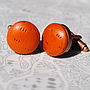 Textured Leather Cufflinks, thumbnail 6 of 9