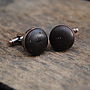 Textured Leather Cufflinks, thumbnail 8 of 9