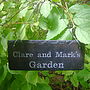 Personalised Engraved Slate Garden Sign, thumbnail 2 of 6