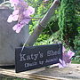 Personalised Engraved Slate Shed Sign, thumbnail 4 of 9