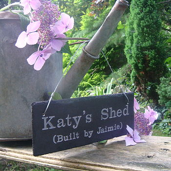 Personalised Engraved Slate Shed Sign, 4 of 9
