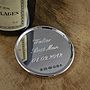 Personalised Sterling Silver Drinks Coaster, thumbnail 1 of 5