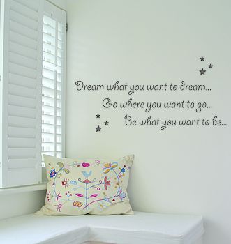 Dream What You Want To Dream Wall Sticker, 2 of 4