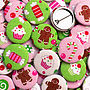 ''Gingerbread'' Christmas Badges, thumbnail 1 of 3