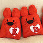 Personalised Knitty Cat- Berry Red, thumbnail 2 of 3