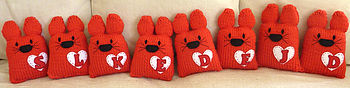 Personalised Knitty Cat- Berry Red, 2 of 3