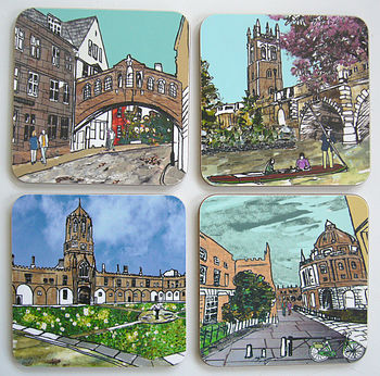 Set Of Four Oxford Coasters, 3 of 9