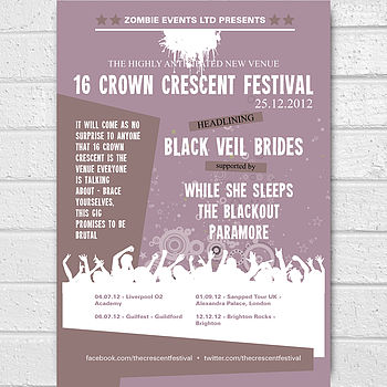 Personalised Festival Print Gift For Music Lover, 2 of 7