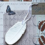 Set Of Five Porcelain Feather Decorations, thumbnail 5 of 7