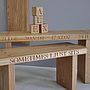 Personalised Solid Oak Bench, thumbnail 5 of 12