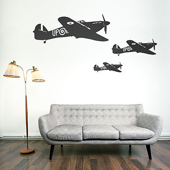 Hawker Hurricane Vinyl Wall Sticker, 2 of 4