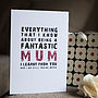 'Being A Fantastic Mum' Card, thumbnail 3 of 4